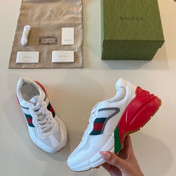 Gucci Rhyton Web Sneakers - Picture 7 of 15